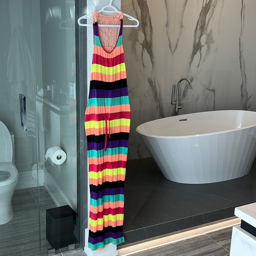 Long striped dress